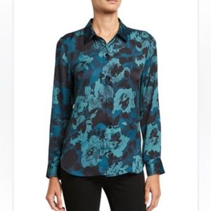 Equipment Leema Floral Button-Down Shirt (XL)